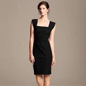 NWT Banana Republic x Roland Mouret Sheath Dress Black Size 0